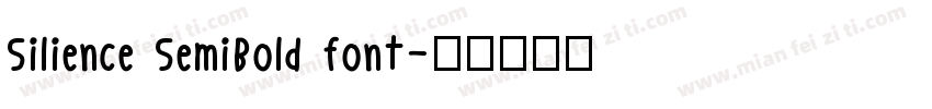 Silience SemiBold font字体转换